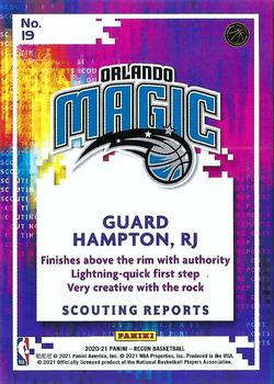 2020-21 Panini Recon - Scouting Reports #19 RJ Hampton Back