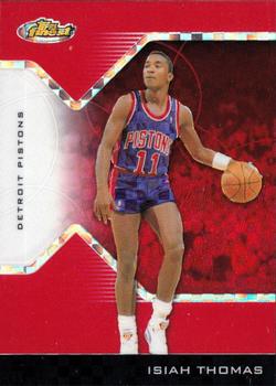 2004-05 Finest - X-Fractors Red #141 Isiah Thomas Front