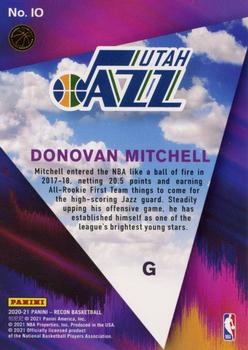 2020-21 Panini Recon - Sky's the Limit #10 Donovan Mitchell Back