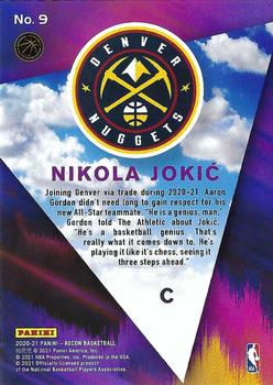 2020-21 Panini Recon - Sky's the Limit Purple #9 Nikola Jokic Back