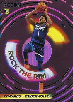 2020-21 Panini Recon - Rock the Rim #8 Anthony Edwards Front