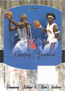 2004-05 Flair - Courting Greatness Jerseys #CG-BW Chauncey Billups / Ben Wallace Front