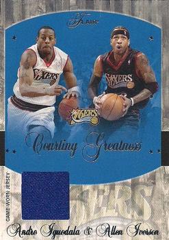 2004-05 Flair - Courting Greatness Jerseys #CG-IG Andre Iguodala / Allen Iverson Front
