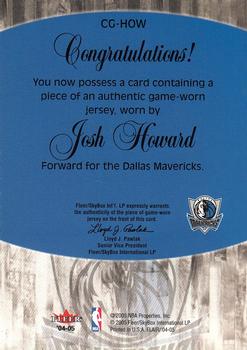 2004-05 Flair - Courting Greatness Jerseys Retail #CG-HOW Josh Howard / Dirk Nowitzki Back
