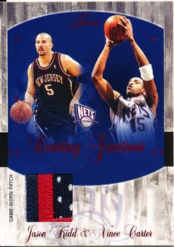 2004-05 Flair - Courting Greatness Patches #CG-JK Jason Kidd / Vince Carter Front