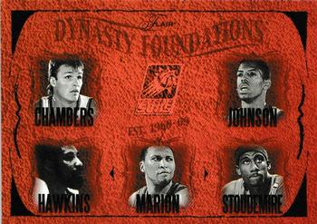2004-05 Flair - Dynasty Foundations #NNO Tom Chambers / Kevin Johnson / Connie Hawkins / Shawn Marion / Amare Stoudemire Front