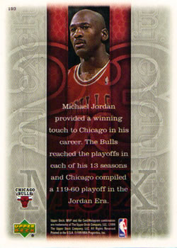 1999-00 Upper Deck MVP #193 Michael Jordan Back