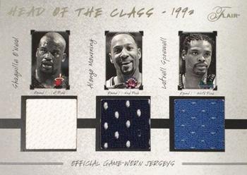 2004-05 Flair - Head of the Class Jerseys #HOC-SO/AM/LS Shaquille O'Neal / Alonzo Mourning / Latrell Sprewell Front