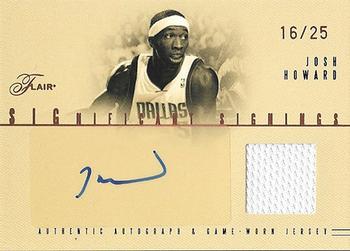 2004-05 Flair - Significant Signings Jerseys #SSAJ-JH Josh Howard Front