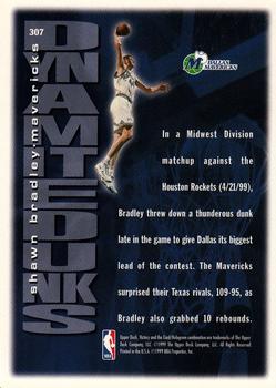 1999-00 Upper Deck Victory #307 Shawn Bradley Back