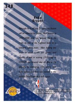 1999-00 Upper Deck Victory #348 Kobe Bryant Back