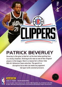 2020-21 Panini Recon - Holo Pink #44 Patrick Beverley Back