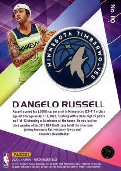 2020-21 Panini Recon - Holo Pink #110 D'Angelo Russell Back