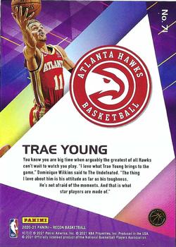 2020-21 Panini Recon - Holo Red #71 Trae Young Back