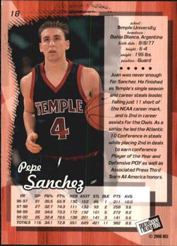 2000 Press Pass #18 Pepe Sanchez Back
