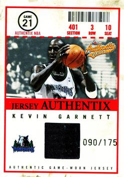 2004-05 Fleer Authentix - Jersey Authentix #JA-KG Kevin Garnett Front