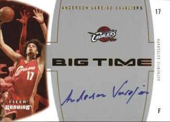2004-05 Fleer Genuine - Big Time Autographs Gold #BTA/AV Anderson Varejao Front