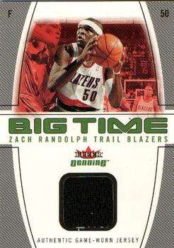 2004-05 Fleer Genuine - Big Time Game Used #BT/ZR Zach Randolph Front