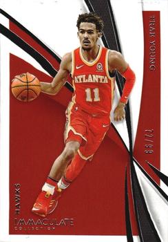 2020-21 Panini Immaculate Collection #63 Trae Young Front