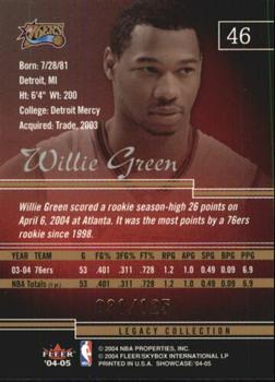2004-05 Fleer Showcase - Legacy #46 Willie Green Back
