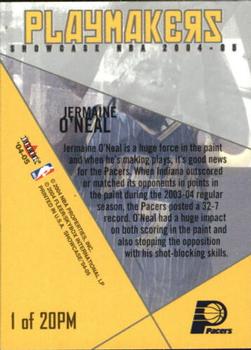 2004-05 Fleer Showcase - Playmakers #1PM Jermaine O'Neal Back