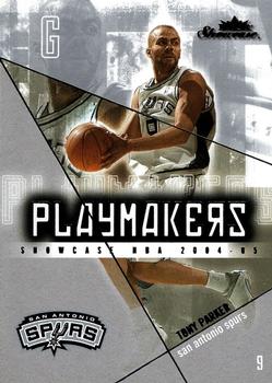 2004-05 Fleer Showcase - Playmakers #4PM Tony Parker Front