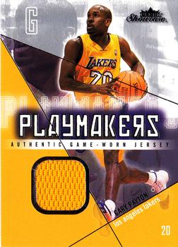 2004-05 Fleer Showcase - Playmakers Jerseys (300) #PM-GP Gary Payton Front