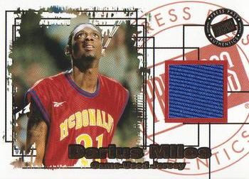 2000 Press Pass SE - Jersey Cards #JC6 Darius Miles Front