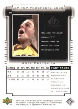 2000 SP Top Prospects #28 Joel Przybilla Back