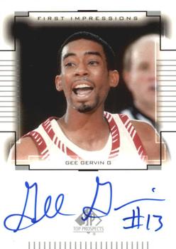 2000 SP Top Prospects - First Impressions #GG Gee Gervin Front