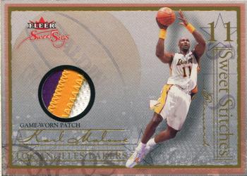 2004-05 Fleer Sweet Sigs - Sweet Stitches Patches #SST-KM Karl Malone Front