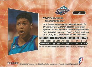 2000 Ultra WNBA #8 Adrienne Goodson Back