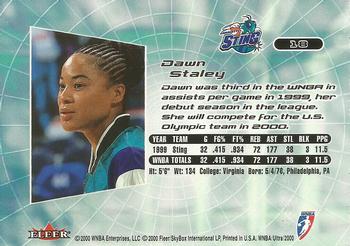 2000 Ultra WNBA #18 Dawn Staley Back