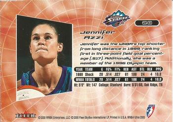 2000 Ultra WNBA #20 Jennifer Azzi Back
