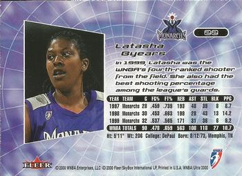 2000 Ultra WNBA #22 Latasha Byears Back