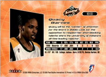 2000 Ultra WNBA #38 Quacy Barnes Back
