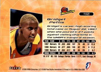2000 Ultra WNBA #45 Bridget Pettis Back