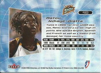 2000 Ultra WNBA #48 Astou Ndiaye-Diatta Back
