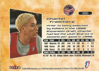 2000 Ultra WNBA #53 Chantel Tremitiere Back