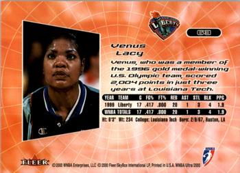 2000 Ultra WNBA #63 Venus Lacy Back
