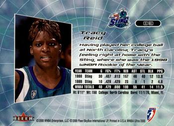 2000 Ultra WNBA #83 Tracy Reid Back