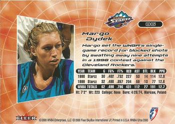 2000 Ultra WNBA #86 Margo Dydek Back