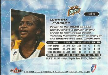 2000 Ultra WNBA #96 Wendy Palmer Back