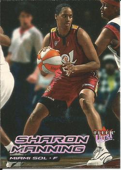2000 Ultra WNBA #99 Sharon Manning Front