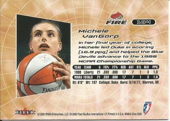 2000 Ultra WNBA #104 Michele VanGorp Back