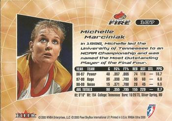 2000 Ultra WNBA #107 Michelle Marciniak Back