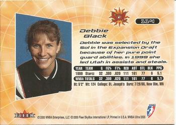 2000 Ultra WNBA #114 Debbie Black Back