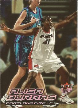 2000 Ultra WNBA #119 Alisa Burras Front