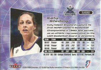 2000 Ultra WNBA #123 Katy Steding Back