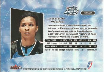 2000 Ultra WNBA #125 Jessie Hicks Back